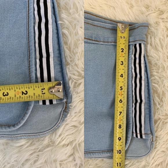 Y2k BB jeans shorts high waisted, L (junior) = Adult S - Picture 5 of 16